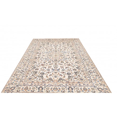 Tappeto Kashan Persia bianco grigio 200x294
