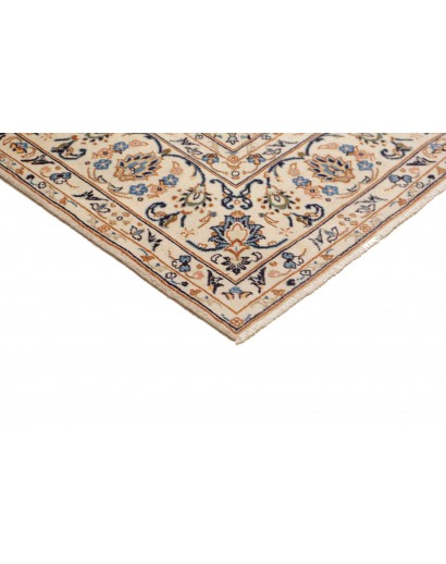 Tappeto Kashan Persia bianco grigio 200x294