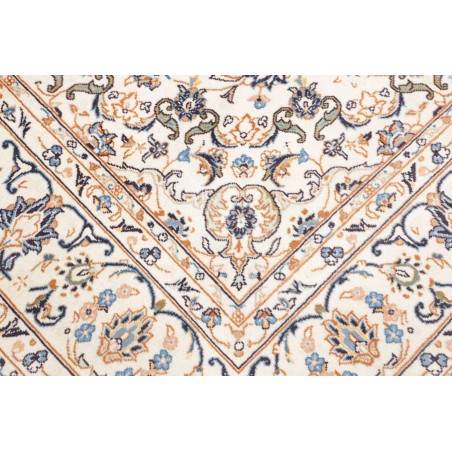 Tappeto Kashan Persia bianco grigio 200x294