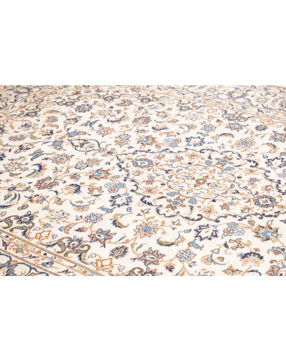 Tappeto Kashan Persia bianco grigio 200x294