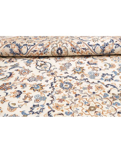 Tappeto Kashan Persia bianco grigio 200x294