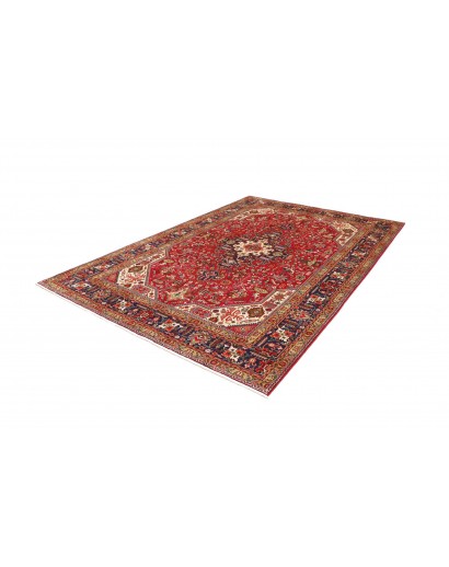 Tappeto Tabriz Persia marrone giallo 202x296