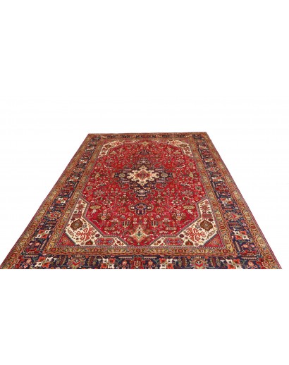 Tappeto Tabriz Persia marrone giallo 202x296