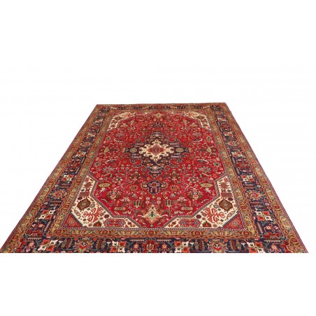 Tappeto Tabriz Persia marrone giallo 202x296