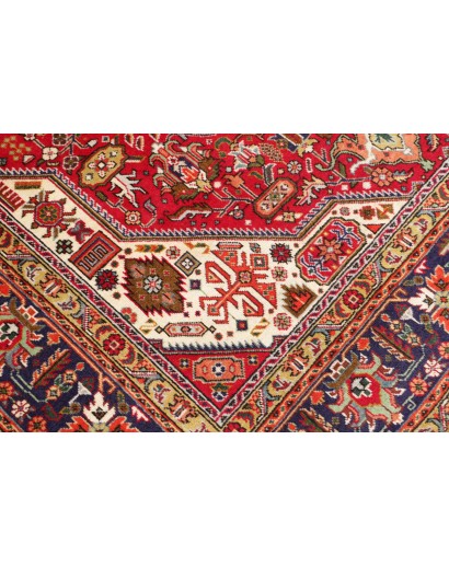 Tappeto Tabriz Persia marrone giallo 202x296