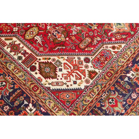 Tappeto Tabriz Persia marrone giallo 202x296