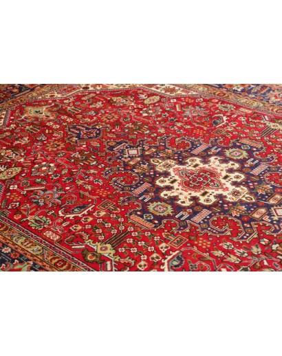 Tappeto Tabriz Persia marrone giallo 202x296