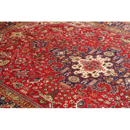 Tappeto Tabriz Persia marrone giallo 202x296