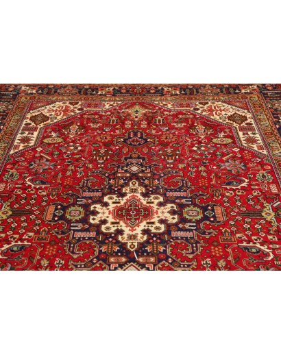 Tappeto Tabriz Persia marrone giallo 202x296
