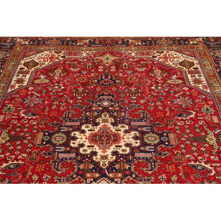 Tappeto Tabriz Persia marrone giallo 202x296