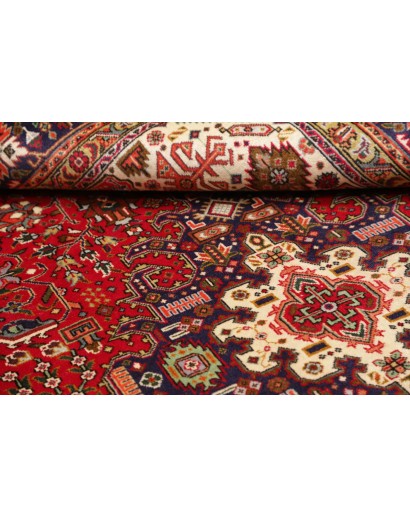 Tappeto Tabriz Persia marrone giallo 202x296
