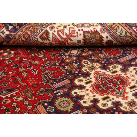 Tappeto Tabriz Persia marrone giallo 202x296