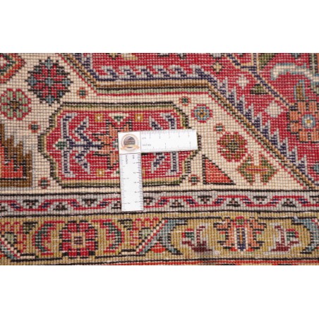 Tappeto Tabriz Persia marrone giallo 202x296