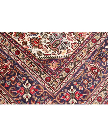 Tappeto Tabriz Persia marrone blu 200x298