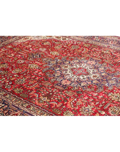 Tappeto Tabriz Persia marrone blu 200x298