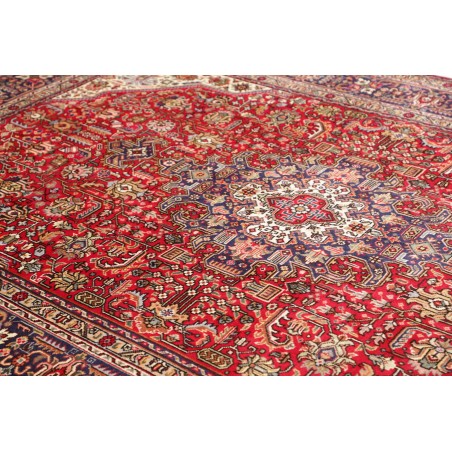Tappeto Tabriz Persia marrone blu 200x298