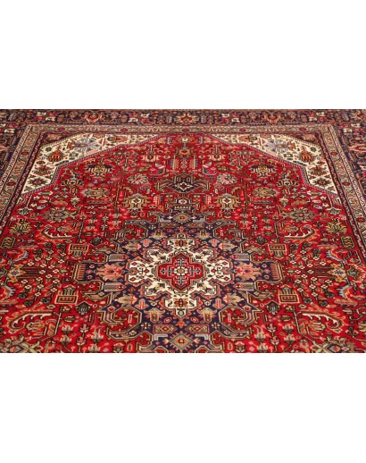 Tappeto Tabriz Persia marrone blu 200x298