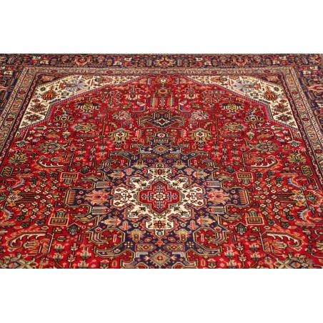 Tappeto Tabriz Persia marrone blu 200x298