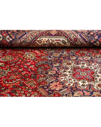 Tappeto Tabriz Persia marrone blu 200x298