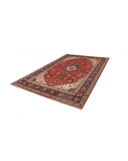 Tappeto Tabriz Persia marrone giallo 202x300