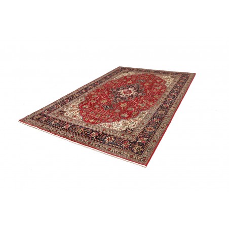 Tappeto Tabriz Persia marrone giallo 202x300