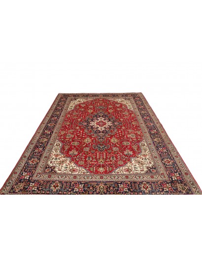 Tappeto Tabriz Persia marrone giallo 202x300