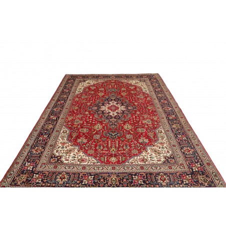 Tappeto Tabriz Persia marrone giallo 202x300