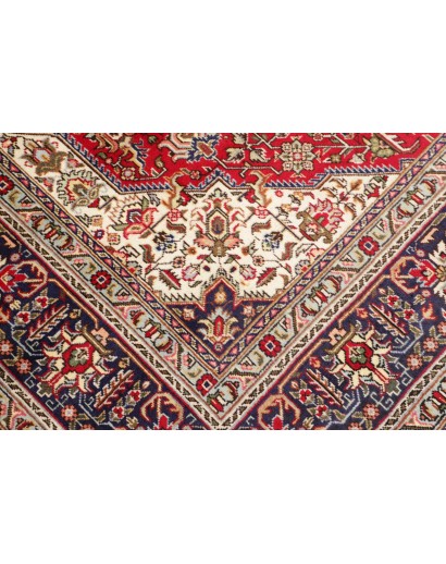 Tappeto Tabriz Persia marrone giallo 202x300