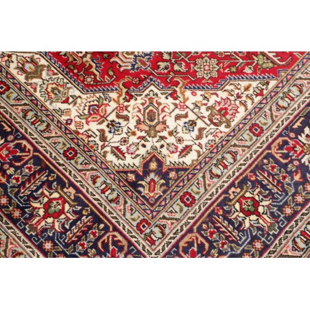 Tappeto Tabriz Persia marrone giallo 202x300