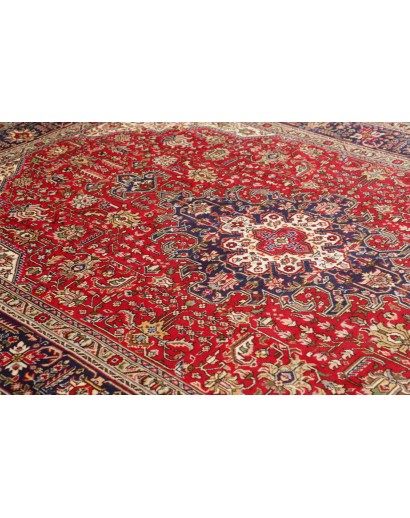 Tappeto Tabriz Persia marrone giallo 202x300