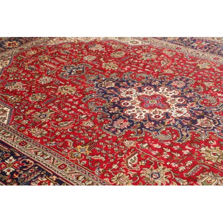 Tappeto Tabriz Persia marrone giallo 202x300