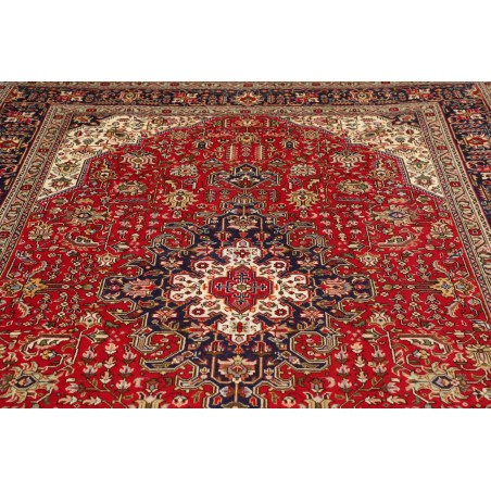 Tappeto Tabriz Persia marrone giallo 202x300