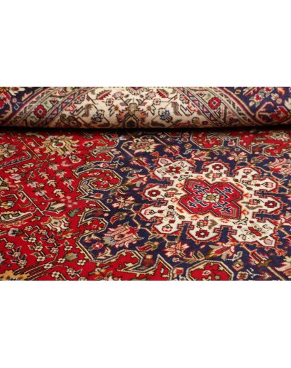 Tappeto Tabriz Persia marrone giallo 202x300