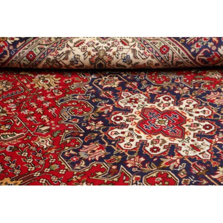 Tappeto Tabriz Persia marrone giallo 202x300
