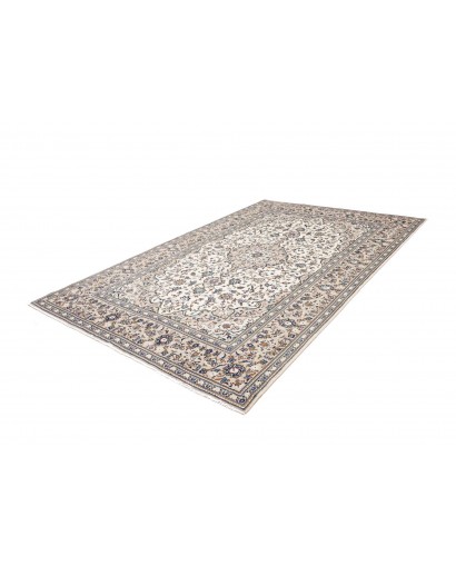 Tappeto Kashan Persia bianco grigio 195x308