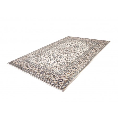 Tappeto Kashan Persia bianco grigio 195x308