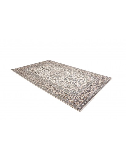 Tappeto Kashan Persia bianco grigio 195x308