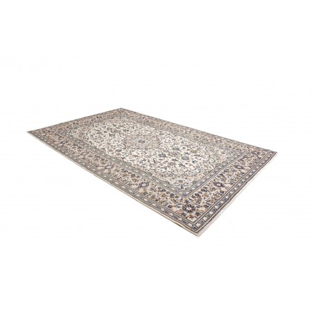 Tappeto Kashan Persia bianco grigio 195x308