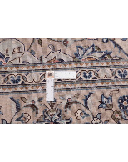 Tappeto Kashan Persia bianco grigio 195x308