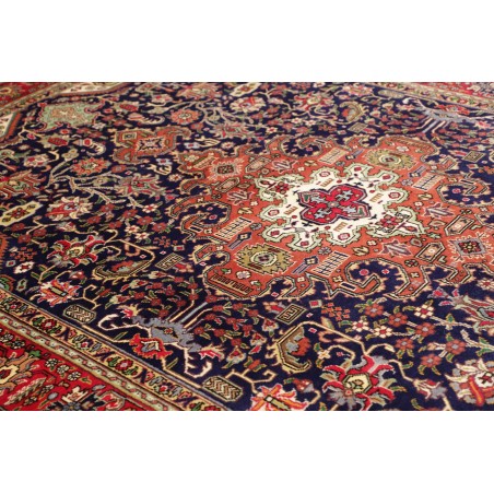 Tappeto Tabriz Persia marrone giallo 200x310