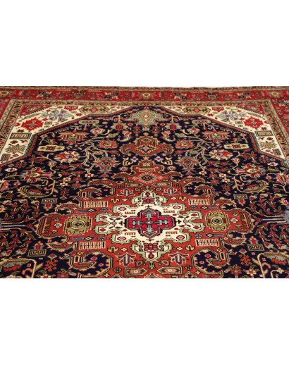 Tappeto Tabriz Persia marrone giallo 200x310
