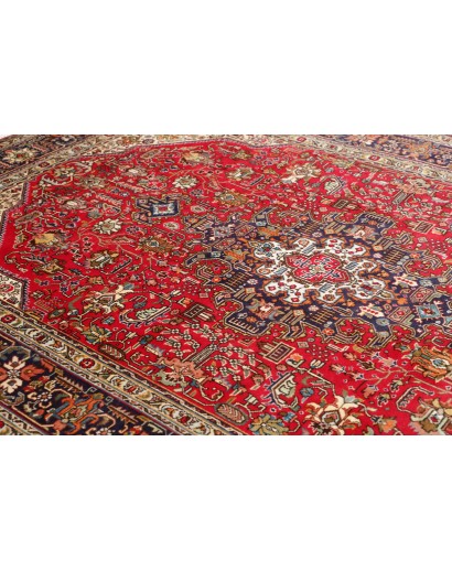 Tappeto Tabriz Persia marrone blu 203x295