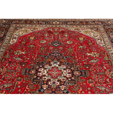 Tappeto Tabriz Persia marrone blu 203x295