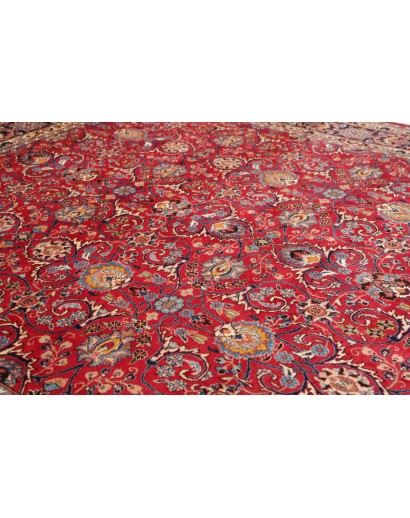Tappeto Mashad Persia marrone giallo 295x388