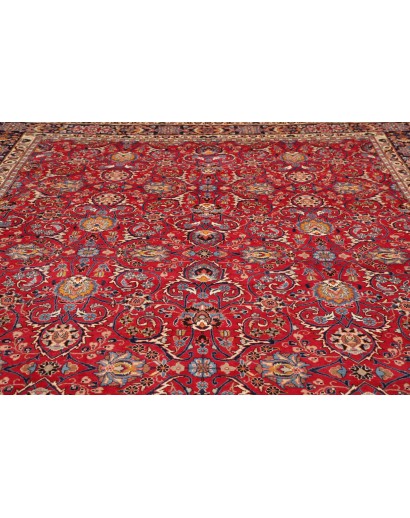 Tappeto Mashad Persia marrone giallo 295x388