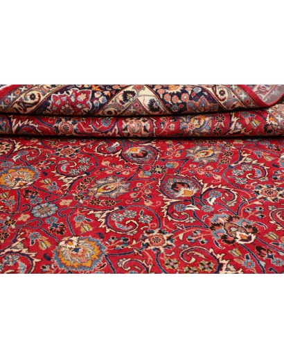 Tappeto Mashad Persia marrone giallo 295x388