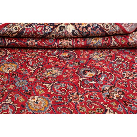 Tappeto Mashad Persia marrone giallo 295x388