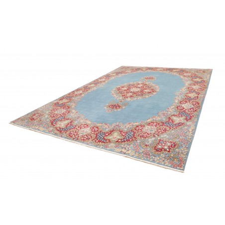 Tappeto Kerman Persia azzurro 280x385