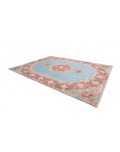 Tappeto Kerman Persia azzurro 280x385