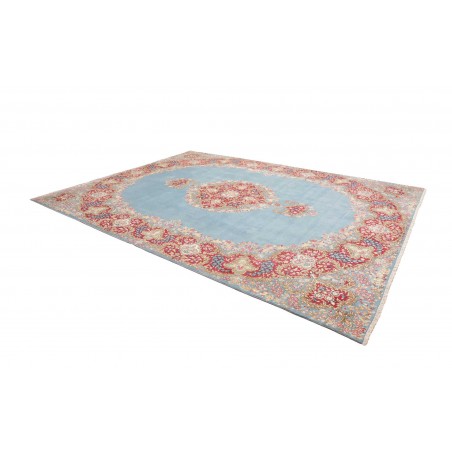 Tappeto Kerman Persia azzurro 280x385